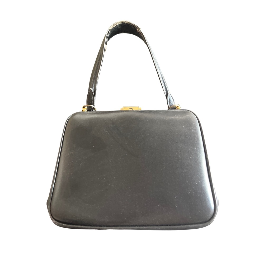 Vintage 50s John Wanamaker Black Leather Purse‎